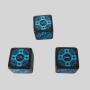 Custom 16mm D6 Acrylic Dice - Glow in Dark, OEM Engraved