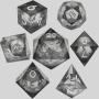 Resin D&D Dice Set - Handcrafted Polyhedral Dice