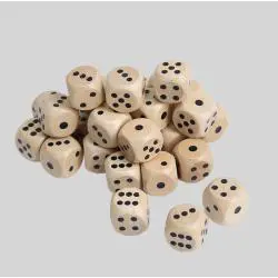 Custom Wooden D&D Polyhedral Dice Sets - Bulk