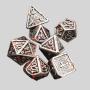 Custom D&D Dice Set - Metal Polyhedral Dice (D20)