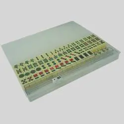 Mini Chinese Mahjong Set - 144pcs Melamine Tiles, Casino Grade