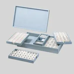 Luxury Leather Mahjong Set - Portable Wood Case, Maxjoy