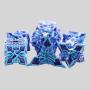 Blue Leaf DND Dice Set - 7pcs Zinc Alloy Polyhedral Dice
