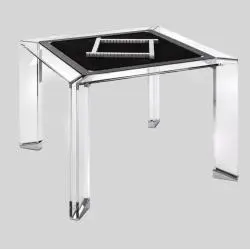 Transparent 4 Player Acrylic Chess Table