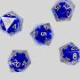 Blue Liquid Quicksand D20 Resin Dice - RPG Game Accessories