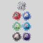 Large Number Baccarat Mahjong Poker Chips - 200 Pieces Clear Coins