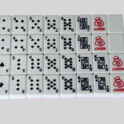 Travel Mahjong Set - Customizable Melamine Poker Game for Home/Multi-person Use