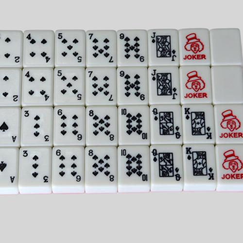 Travel Mahjong Set - Customizable Melamine Poker Game for Home/Multi-person Use
