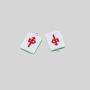 Resin Mahjong Pendant DIY Jewelry Accessories