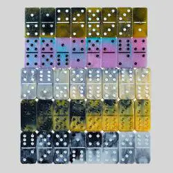 Custom Acrylic Dominoes - Special Effect Glitter