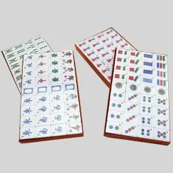 Acrylic 3 Player Mahjong Game Set - Custom Majiang Tiles