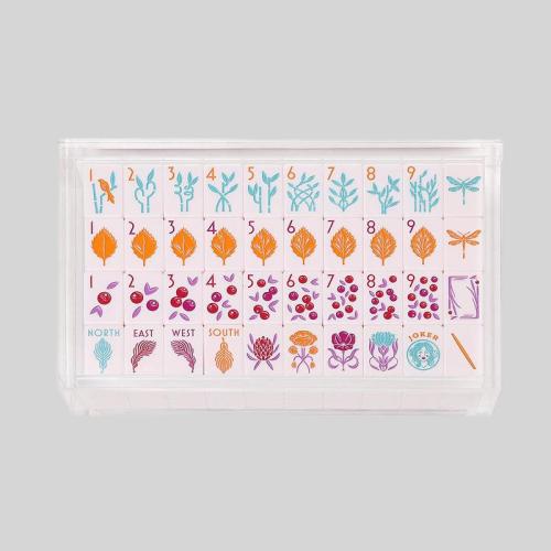 Acrylic Mahjong Set - Luxury Game for Family Lucite Mahjong