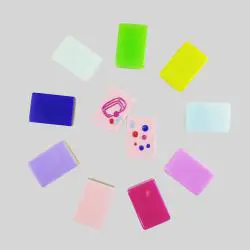 Custom Colorful Acrylic Mahjong Tiles Set