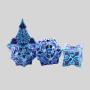 Blue Leaf DND Dice Set - 7pcs Zinc Alloy Polyhedral Dice