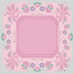 Mahjong Mat - Noise Reduction, Embroidered, Anti-Slip