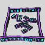 Custom Luxury Mahjong Tiles Set - Black Pink Blue, Logo Engraved