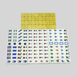 High-Quality Mahjong Set - Leather Box Gift 160mm