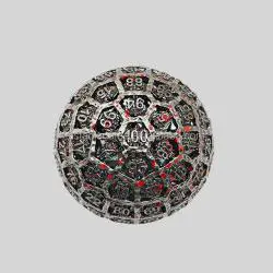 HS DICE D100 Hollow Metal Polyhedral Dice