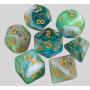 Custom Resin DND Dice Set - Smoke Polyhedral Dice for RPG