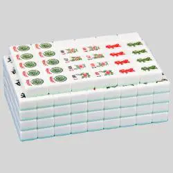 Mahjong Tiles Set - Melamine, Wear-Resistant, Custom Design
