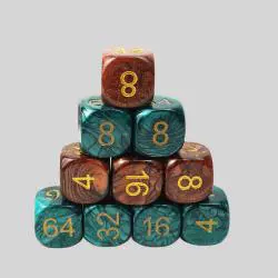 Kaile 25mm Pearl Acrylic Dice Set - Luxury Gaming Dice