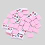 Pink Mini Mahjong Set - Travel Game Tiles for Party
