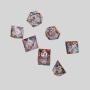 7pcs Resin Polyhedral Dice Set for RPG D&D Tabletop Games