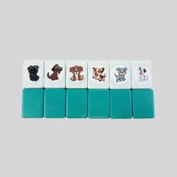 Custom Country Flag Mahjong Tiles - 65pcs Set
