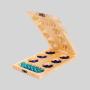 Wooden Mancala Board Game Set - Larger Size, Travel Box for Kids & Adults