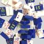 Custom Pink Blue Mahjong Tiles - Acrylic Game Set