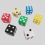 10mm DND Dice - White Black Square Corner Dice