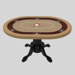 Texas Poker Table - Mini 6 Player Gambling Set