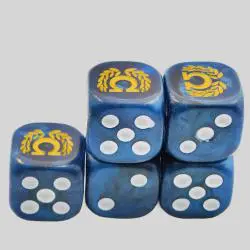 Customized Marbled Dice Set - Acrylic Resin D6