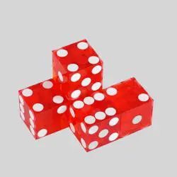YH Acrylic Dice - 6-Sided Casino Dice for Craps Game