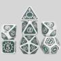 Metal Polyhedral Dice Set - 7pc Bulk Custom D20 Dice