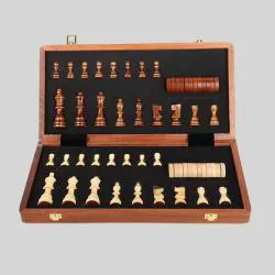 Handmade Magnetic Chess Set with Queens
