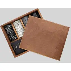 Luxury Poker Chip Set with Wooden Gift Box & Dice