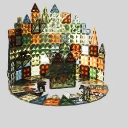 Onshine Magnetic Building Tiles Blocks for Kids
