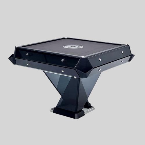 Custom Black Glass Mahjong Table - JS-HWS Game Machine