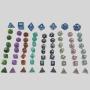 Nian Dice - Mini Polymer Swirl Dice Set (D&D RPG)