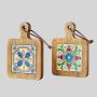 Wooden Coasters - Square Retro Dining Mat, Heat Resistant