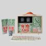 Deluxe Artistic Mahjong Set - Custom Logo, Melamine, Travel Case