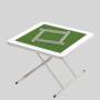 4 Player Folding Mahjong Poker Table with Cup Holders