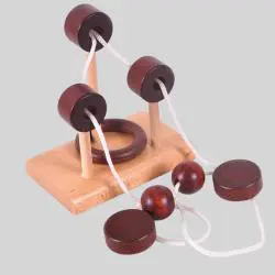 Intelligent Loop Puzzle Wood Brain Game Toy