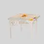 BenBest White Folding Plastic Dining Table - 90x90cm BenBest White Folding Plastic Dining Table - 90x90cm