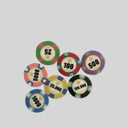 Mini Planet 10g Clay Poker Chips - 40mm, Custom Logo Casino Chips