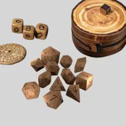 Custom Wooden Meeple Family Dice Set - Jayw