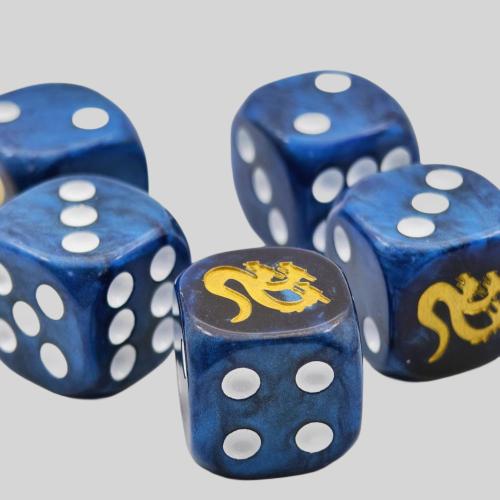 Luxury Family Dice Set - Custom Acrylic Marbled Dice