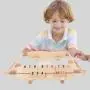 Child Intelligence Game - Wooden Racks Number Tiles Math Board Game
