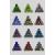 D6 16MM rounded corner two-color pearl pattern